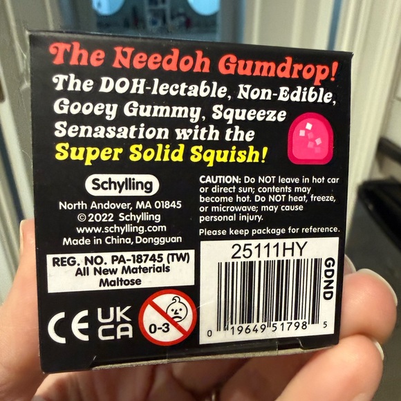 NeeDoh Gumdrop Super Solid Pink Squish Toy TikTok favorite! - Picture 5 of 5